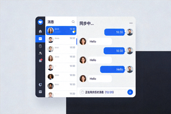 Telegram for macOS登录后界面，展示与手机端消息同步的过程
